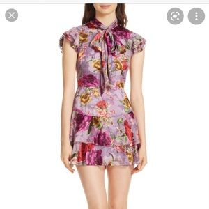 ALICE AND OLIVIA
Lashay Tie-neck Ruffle Mini Dress